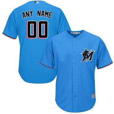 Customized Miami Marlins Replica Blue Baseball Alternate Cool Base Jersey,We sell and wholesale Customized Miami Marlins Replica Blue Baseball Alternate Cool Base Jersey on line form chian!